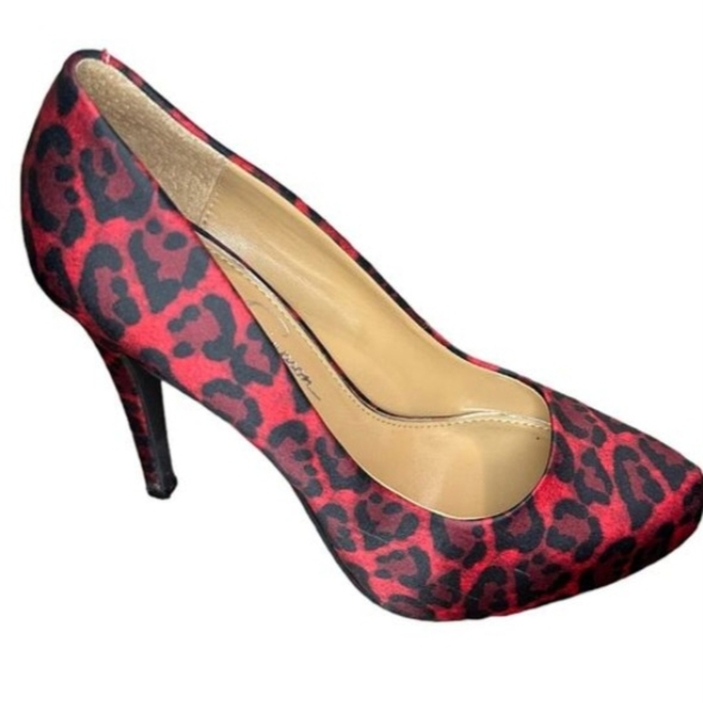 Jessica Simpson Red and Black Heels
